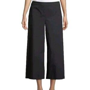Eileen Fisher SP Wide Leg Viscous Stretch Knit Crop Pant Pull On Elastic Waist